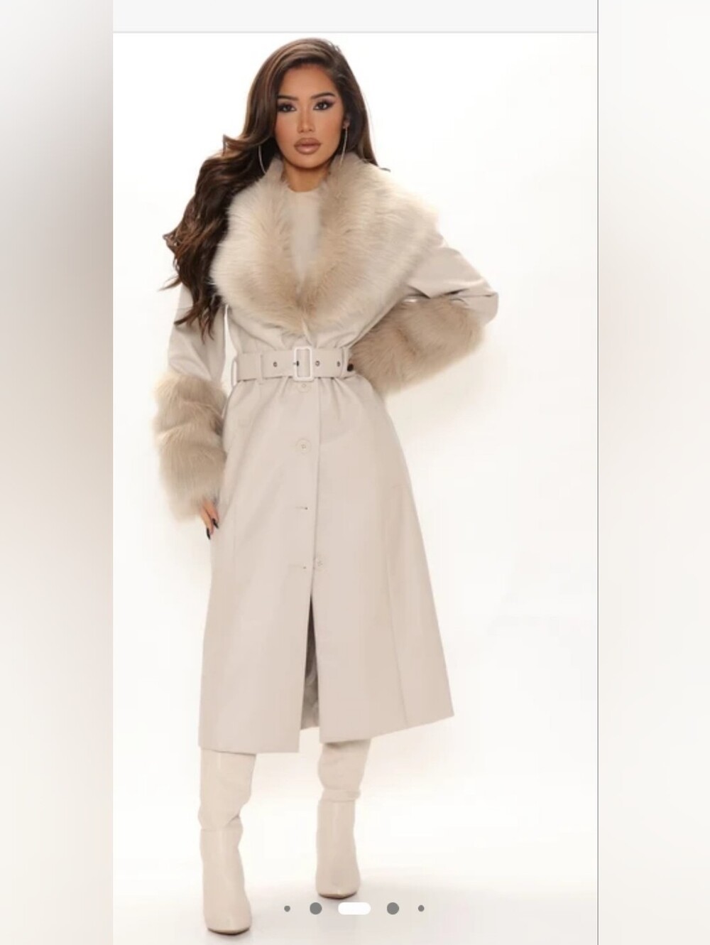 Fashion Nova Nights In Paris Faux Leather Coat